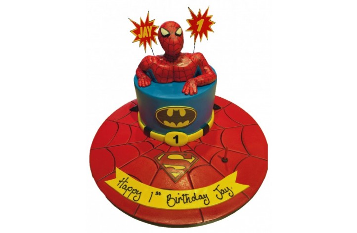 Superhero Character Cake